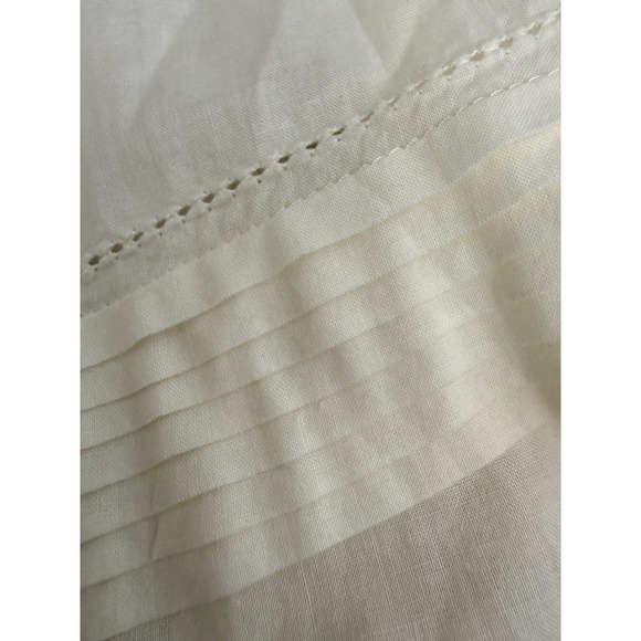 Ralph Lauren LRL  Skirt 14 A Line Off White Cotton Pintuck Cottagecore Prairie - Picture 5 of 11